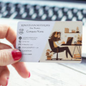 Moderne I-Girl-Arbeit Visitenkarte