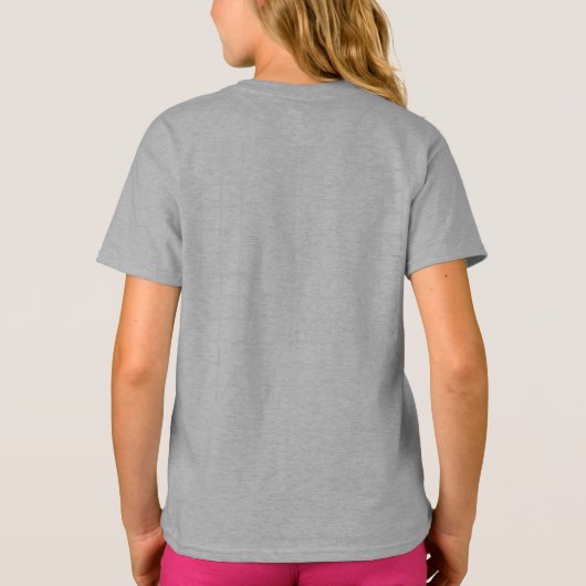 Moderne I Liebe Tennis Girls' T-Shirt (Rückseite)