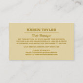 Moderne Ice Cream Parlon Business Card Visitenkarte (Rückseite)