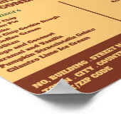 Moderne Ice Cream Parlor Werbung Poster (Ecke)