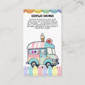 Moderne Ice Cream Truck Sprinkles Babydusche Begleitkarte (Vorderseite)