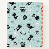 Moderne ich brauche mehr Platz Black Cat Cartoon Notizblock (Rückseite)