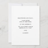 Moderne ich habe Boho Wohngestaltung Budget Moving Ankündigung (Rückseite)