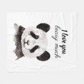 Moderne ich Liebe, dass Sie viel schwarz und weiß  Fleecedecke (Vorderseite (Horizontal))