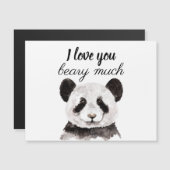 Moderne ich Liebe, dass Sie viel schwarz und weiß  Magnetkarte (Vorne/Hinten)