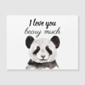 Moderne ich Liebe, dass Sie viel schwarz und weiß  Magnetkarte (Vorderseite)