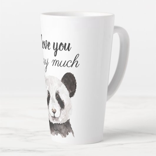 Moderne ich Liebe, dass Sie viel schwarz und weiß  Milchtasse (Rechte Ecke)