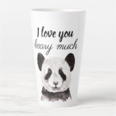 Moderne ich Liebe, dass Sie viel schwarz und weiß  Milchtasse (Vorderseite)