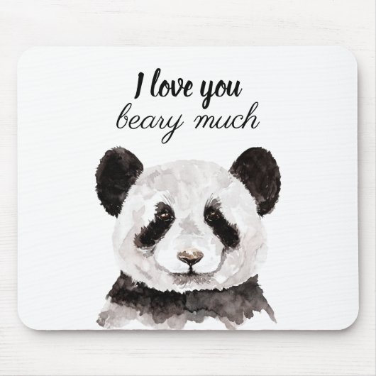 Moderne ich Liebe, dass Sie viel schwarz und weiß  Mousepad (Vorne)