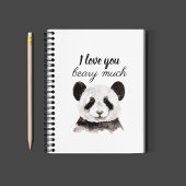 Moderne ich Liebe, dass Sie viel schwarz und weiß Notizblock