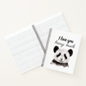 Moderne ich Liebe, dass Sie viel schwarz und weiß Notizblock (Innenseite)