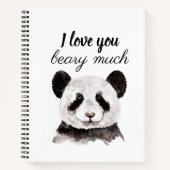 Moderne ich Liebe, dass Sie viel schwarz und weiß Notizblock (Vorderseite)