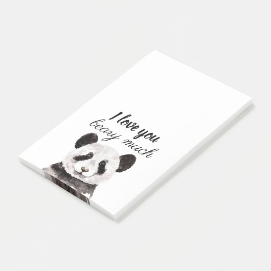 Moderne ich Liebe, dass Sie viel schwarz und weiß  Post-it Klebezettel (angewinkelt)