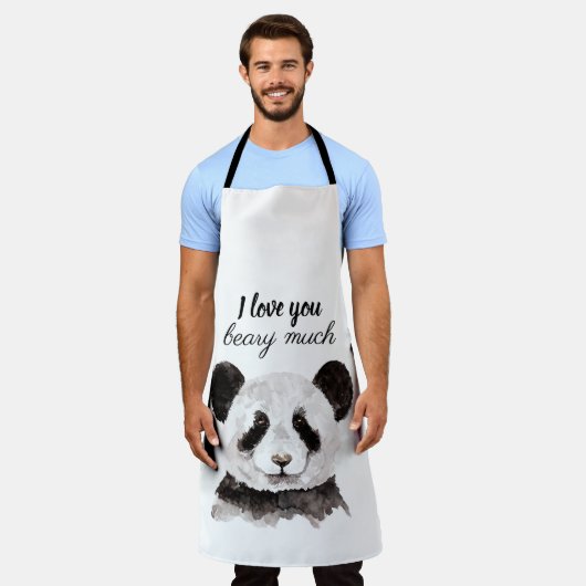 Moderne ich Liebe, dass Sie viel schwarz und weiß Schürze (Getragen)