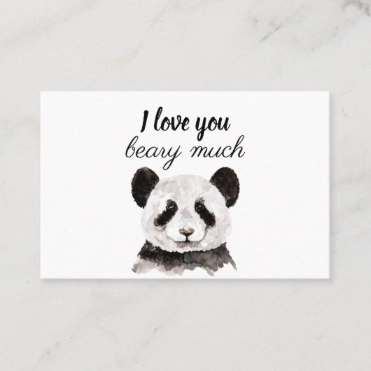 Moderne ich Liebe, dass Sie viel schwarz und weiß  Visitenkarte (Vorderseite)