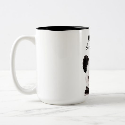 Moderne ich Liebe, dass Sie viel schwarz und weiß Zweifarbige Tasse (Links)