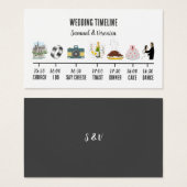 Moderne Icon Wedelzeitkarte (Vorne & Hinten)