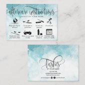 Moderne Icons für die Interfaces der Nachsorgekart Visitenkarte (Vorne/Hinten)