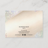 Moderne Icons für die Interfaces der Nachsorgekart Visitenkarte (Rückseite)