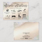 Moderne Icons für die Interfaces der Nachsorgekart Visitenkarte (Vorne/Hinten)