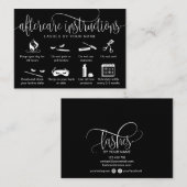 Moderne Icons für die Interfaces der Nachsorgekart Visitenkarte (Vorne/Hinten)