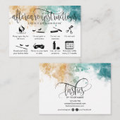 Moderne Icons für die Interfaces der Nachsorgekart Visitenkarte (Vorne/Hinten)