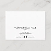 Moderne Icons für die Interfaces der Nachsorgekart Visitenkarte (Rückseite)