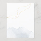 Moderne Icons Hochzeitsprogramm (Rückseite)