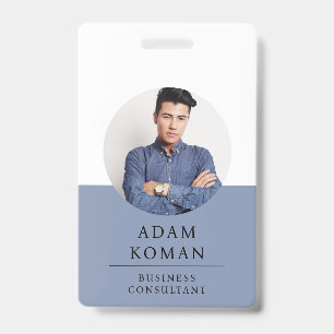 Moderne ID-Karte   Minimalistischer Business-Berat Ausweis