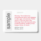 Moderne Identifikation von benutzerdefinierten Aus Ausweis (Rückseite)