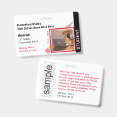 Moderne Identifikation von benutzerdefinierten Aus Ausweis (Vorder- & Rückseite)