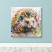 Moderne Igel Kunst und Kultur Leinwanddruck (Insitu (Holzboden))