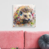 Moderne Igel Kunst und Kultur Leinwanddruck (Insitu (Wohnzimmer))