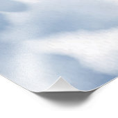 Moderne IHNEN WARTEN MEIN HERZ Zitat Blue Gold Fotodruck (Ecke)