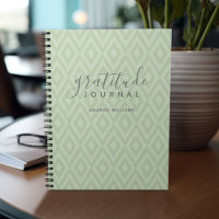 Moderne Ikat Muster Dankbarkeit Journal CHOOSE COL