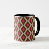 Moderne Ikat-Muster Tasse (VorderseiteRechts)