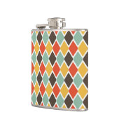 Moderne Ikat-Stammesmode Muster Flachmann (Links)