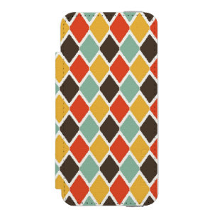 Moderne Ikat-Stammesmode Muster Incipio Watson™ iPhone 5 Geldbörsen Hülle