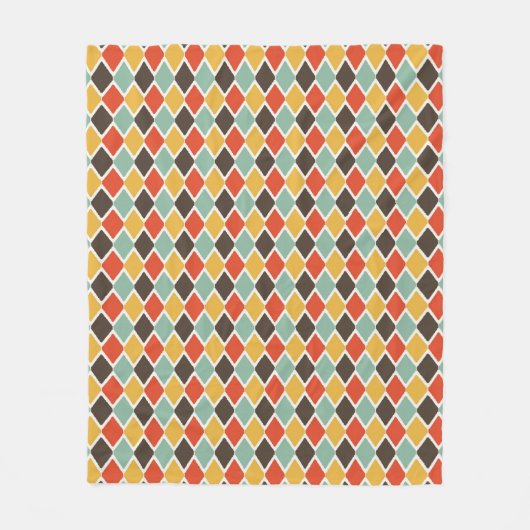 Moderne ikat-tribale Mode Muster Fleecedecke (Vorderseite)