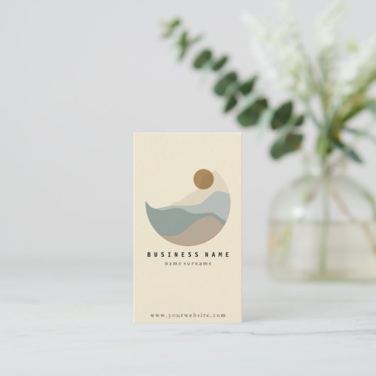 Moderne Illustration Minimalistisch Business Card Visitenkarte (Stehend Vorderseite)