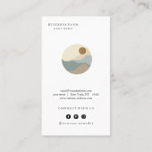 Moderne Illustration Minimalistisch Business Card Visitenkarte (Rückseite)