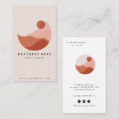 Moderne Illustration Minimalistisch Business Card Visitenkarte (Vorne/Hinten)