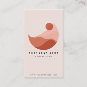 Moderne Illustration Minimalistisch Business Card Visitenkarte