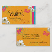 Moderne im Garten arbeitenVisitenkarte Visitenkarte (Vorne/Hinten)