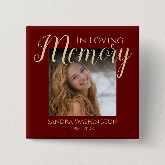 Moderne im liebenden Gedächtnis | Foto Memorial Bu Button (Vorderseite)