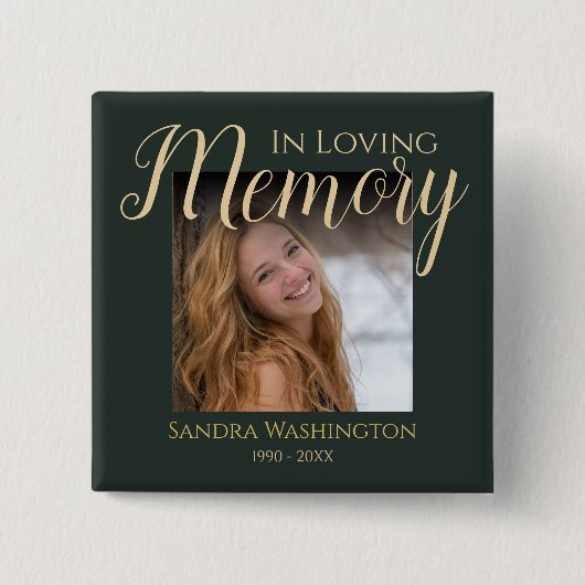 Moderne im liebenden Gedächtnis | Foto Memorial Button (Vorderseite)