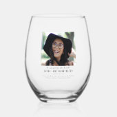 Moderne im liebenden Gedächtnis | Foto Memorial Weinglas Ohne Stiel (Vorderseite)