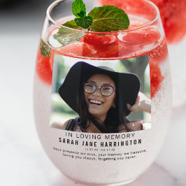 Moderne im liebenden Gedächtnis | Foto Memorial Weinglas Ohne Stiel