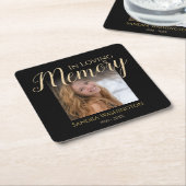 Moderne im liebenden Gedächtnis | Foto Rechteckiger Pappuntersetzer (angewinkelt)