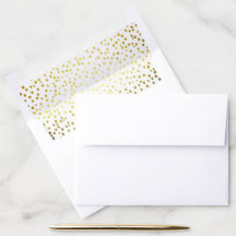 Moderne Imitat-Goldconfetti-Hochzeit